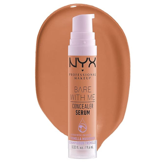 NYX PROFESSIONAL MAKEUP Bare With Me Concealer Serum, Up To 24Hr Hydration - Caramel