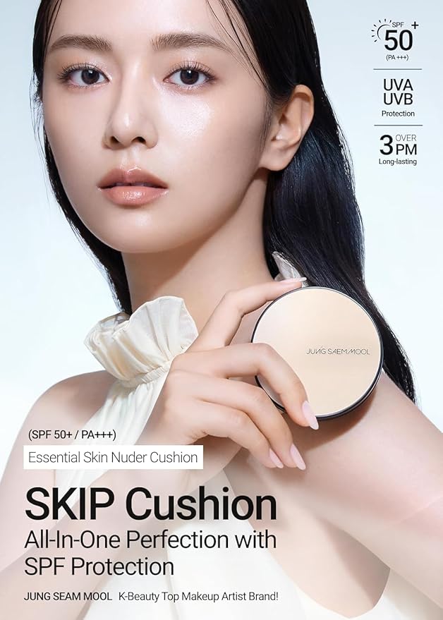 [JUNGSAEMMOOL OFFICIAL] Essential Skin Nuder Cushion (09 Bronze) | Refill Included | Natural Finish | SPF50 Broad Spectrum | Makeup Artist Brand