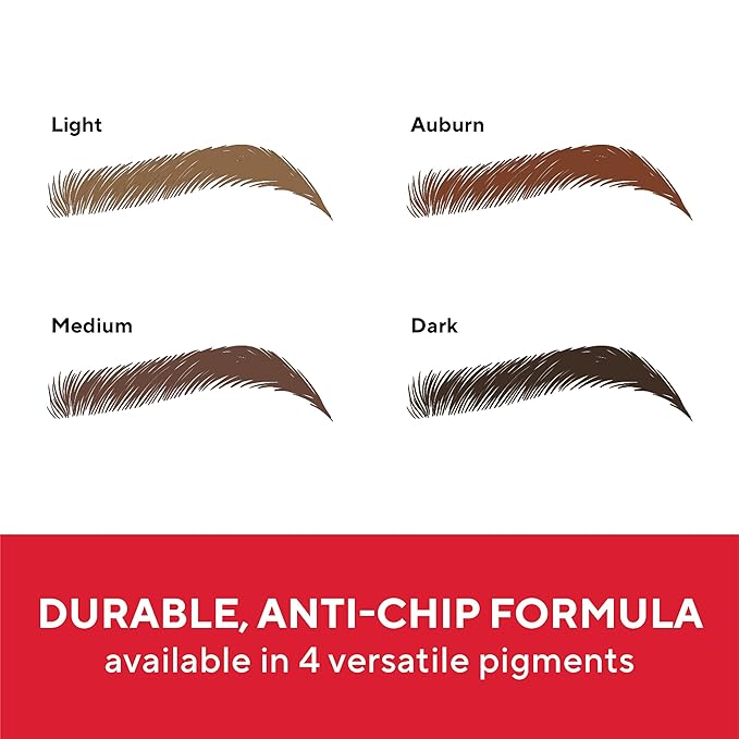 Mirabella Ultra Fine Brow Pencil, Anti-Chip Waterproof Eyebrow Pencil - Smudgeproof, Blendable & Retractable Eyebrow Pencil to Define and Fill In Brows Naturally - Auburn