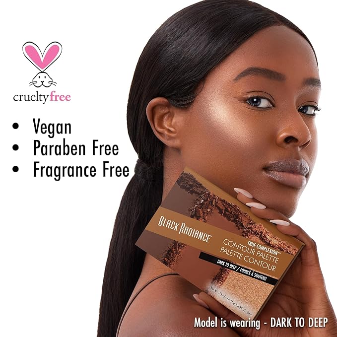 Black Radiance True Complexion Contour Palette, Dark To Deep