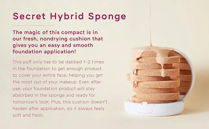 MISSHA Magic Cushion Foundation No.23 Natural Beige for Light with Neutral Skin Tone Flawless Coverage,Dewy Finish,Easy Application for All Skin Types