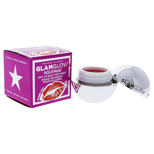 Glamglow Poutmud Wet Lip Balm Treatment Kiss and Tell for Women, 0.24 Ounce