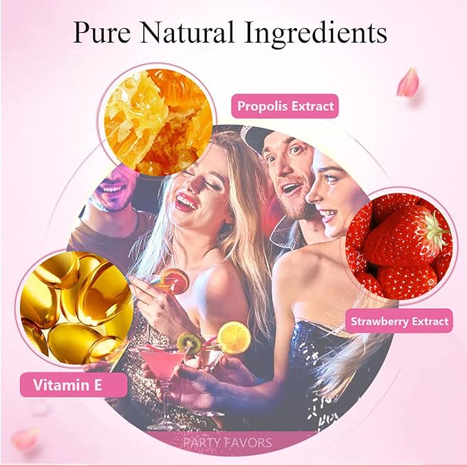 Bee Lip Balm Honey Pot, Strawberry & Honey Moisturizing Propolis Lip Mask, Hydrating & Prevention Dry and Cracked Lip Scrubs Exfoliator, Reduces Lip Lines (2PCS Pink)