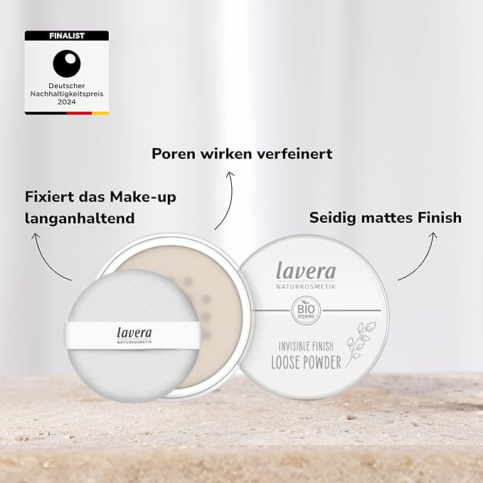 Lavera Organic Transparent Invisible Finish Loose Powder 0.39 oz