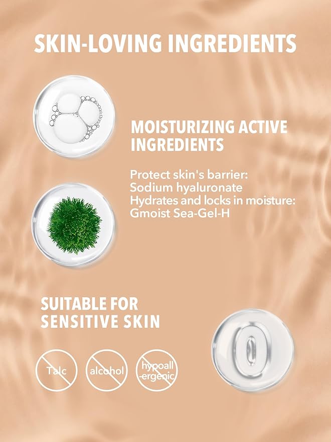 SHEGLAM Hydrating Cream Full Coverage Foundation Balm Long Lasting Concealer Face Foundation for Dry Skin - Shell