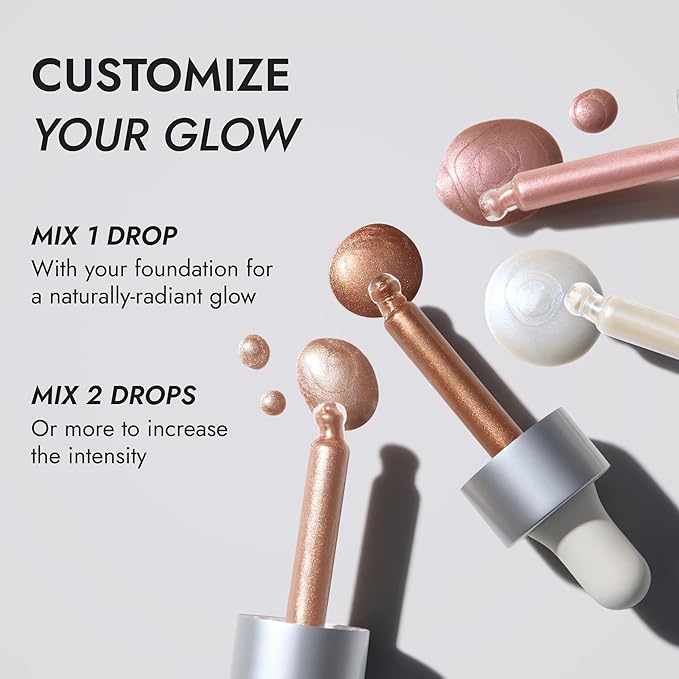 COVER FX Custom Enhancer Drops - Blossom: Soft Pink Finish - 15mL - Radiant Glow - Liquid Highlighter