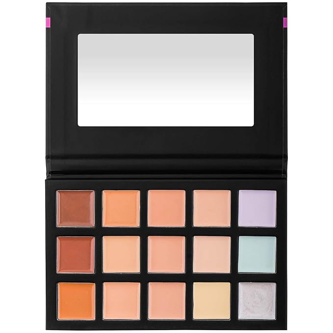 SHANY Cream Concealer Foundation Color Corrector Makeup Palette with Mirror - 12 Color Cosmetics Palette - CONCEALER