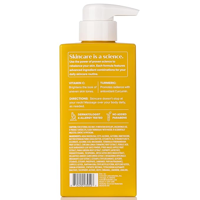 Medix 5.5 Anti Aging Skin Care 3PC Set | Vitamin C Body Cream + Exfoliating AHA Glycolic Acid Foaming Face & Body Wash + Vitamin F Booster Serum, Wash + Treat + Hydrate Skincare Set