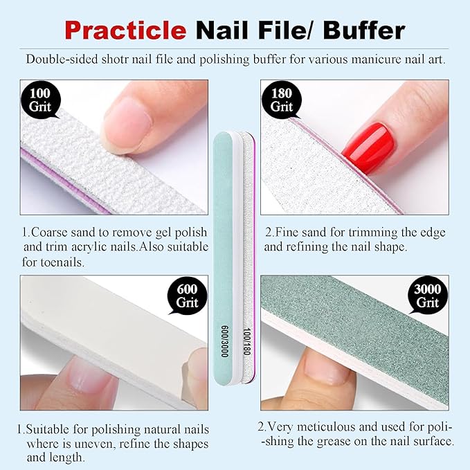 LOUINSTIC Gel Remover Kit – 3 Pcs (45ml) – Quick, Gentle Nail Care Solution for Home or Pro Use with Nail File