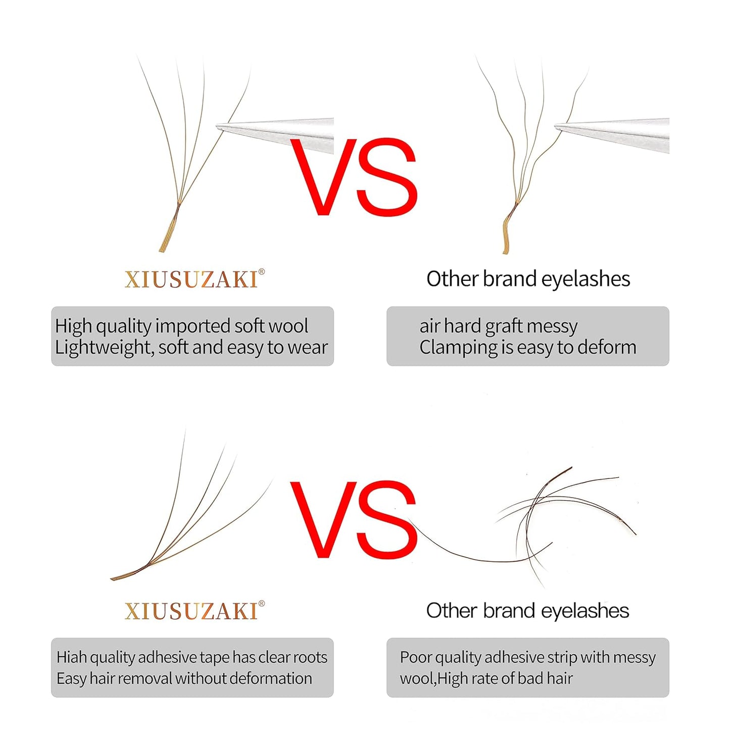 Lash Extensions Brown 4D W Eyelash Extensions W Shape 0.07mm Thickness C Curl 12mm Premade Fans Lashes Colored Lash Extension Volume Lashes Individual Lashes(W-Brown-4D-0.07-C,12mm)