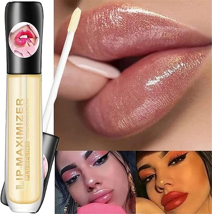 Vitamin E Lip Plumping Serum, Lip Hyaluronic Lip Plumper, Lip Plumping Serum Instant Lip Balm for Moisturize, Eliminate Dryness Wrinkles Enhances Plump Gloss (3PC)