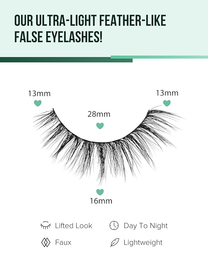 Wispy Mink Lashes Fluffy Lashes Natural Look C Curl False Eyelashes Natural Fake Lashes Wispies Eyelashes Short Eye Lashes Pack 7 Pairs