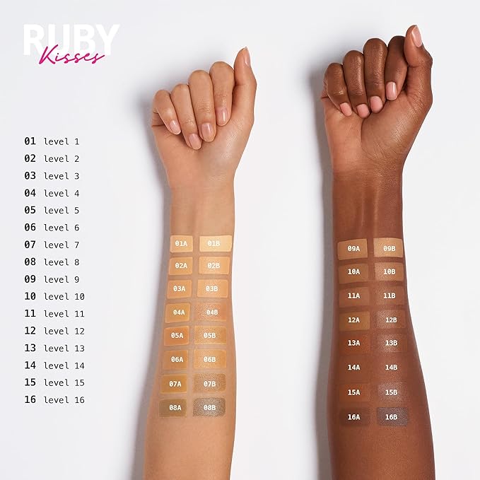 Ruby Kisses 3D Face Creator Cream Foundation & Concealer, 12 Hours Long Lasting, Medium to Full Coverage, Non-Greasy, Ideal for Makeup & Contour Palette (Level 4)