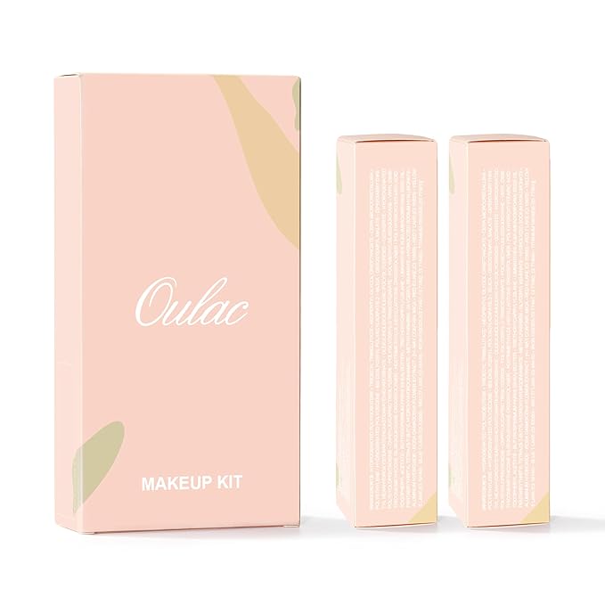 Oulac Satin Lipsticks for Women Set - Matte Lipstick, Full Coverage Lip Color, Satin Matte Finish, Cream Texture, Hydrating, Infused with Hyaluronic Acid, 4g*2 SG04+SG08