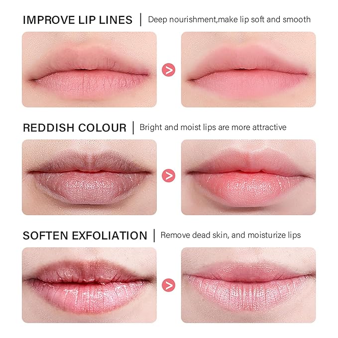 Lip Mask Sleeping,Nourish Hydrate Lip Mask,Lip Oil,Lip Balm, Lip Skin Care,Hydrating, Moisturizing Lip Lines Night Sleep Anti-chapped Lip Cream (Berry)