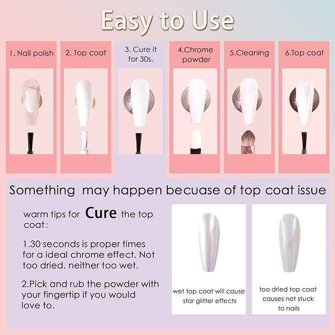 Allstarry Chrome Nail Powder Metallic Mirror Effect Pigment Iridescent Aurora, Mermaid Pearl Glitter Dust Kit for Gel Polish Nail Art Decoration, Resin Craft- Violet Green Emerald