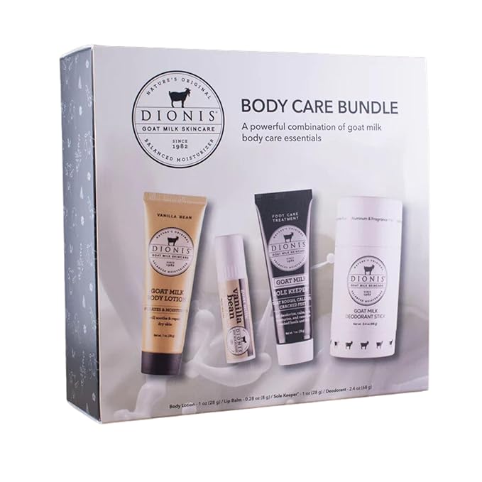 Dionis Vanilla Bean Goat Milk Body Care Bundle