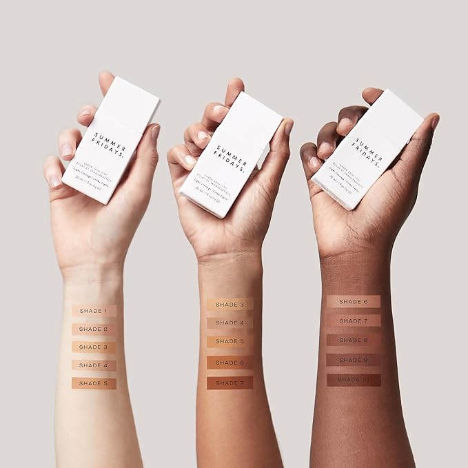 Summer Fridays Sheer Skin Tint - Skin Tint with Hyaluronic Acid - Helps Diminish Uneven Skin Tone - Sheer to Light Coverage - Shade 4 - Light-Medium with Neutral Olive Undertones (1 Fl Oz)