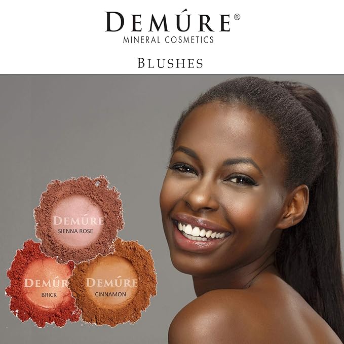 Demure Mineral Blush Makeup (Cinnamon), Loose Powder Makeup, Natural Makeup, Blush Makeup, Professional Makeup, Cruelty Free Makeup, Blush Powder By Demure