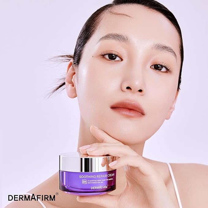 Dermafirm Soothing Repair Hydrating Face Cream R4 | Daily Face Moisturizer Facial Lotion with Eucalyptus, Peptide and Collagen | Gentle for All Skin Types No Animal Trials No Paraben 1.69 fl oz