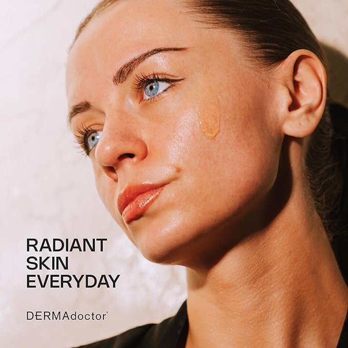 DERMAdoctor Kakadu C Dermatologist Formulated Vitamin C Brightening Daily 3 in 1, Exfoliating Face Wash, Toner, Make up Remover, Hydrating Facial Cleanser for Uneven, Dull Skin, Travel Size - 2.37 oz