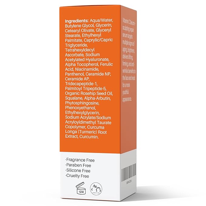 LeVaye Vitamin C Serum, Anti-Aging Face Serum – 15% Vitamin C, Ferulic Acid, Niacinamide, Hyaluronic Acid, Peptides, Ceramides – Targets Wrinkles, Fine Lines, Dark Spots, Enlarged Pores, Dry Skin