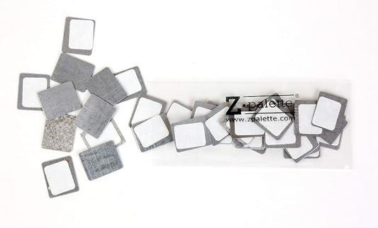 Square Metal Stickers 26mm 30-Pack for Non-Magnetized Makeup Pans