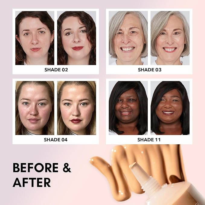 Clover Skin Is In Serum Foundation | Hydrating Face Serum, Lightweight Foundation, Cruelty-Free & Vegan | With Squalane And Sunflower Seed Wax | 30 ml - Shade 08 (Medium)