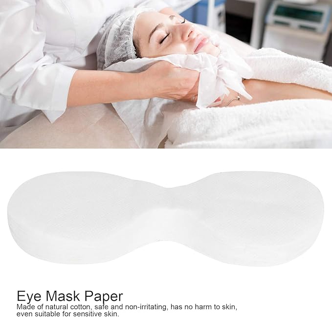 Eye Mask Paper, 600pcs Disposable Ultra-thin Eye Mask Paper DIY Beauty Salon Eye Mask Sheet DIY Eye Mask Paper Beauty Salon Eye Mask Sheet for Moisturizing Eye Care Tool Suitable for All Skin Types