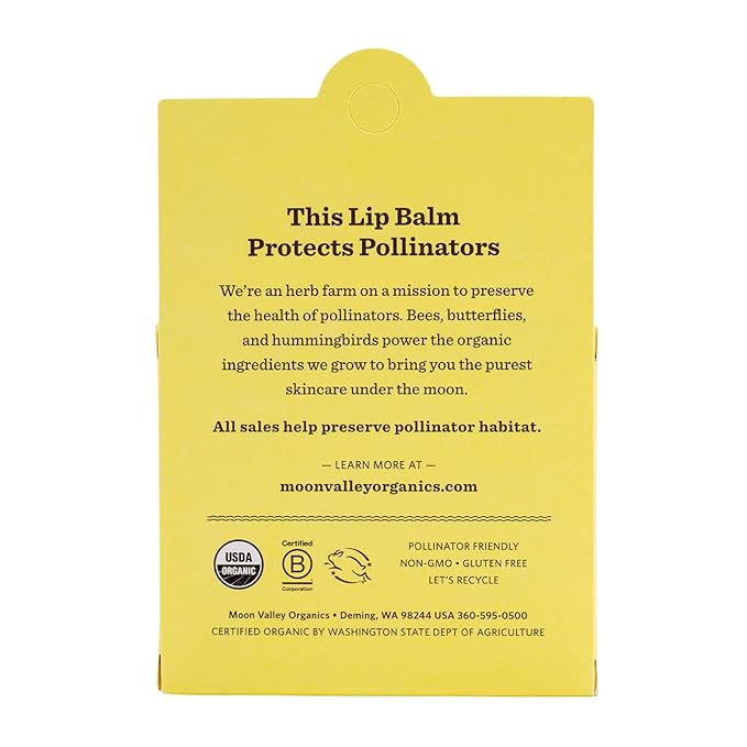 Moon Valley Organics Beeswax Lip Balm for Moisturizing Lips and Cuticles (Vanilla | Lime | Honey | Blackberry | Mint Vanilla, 5-Pack)