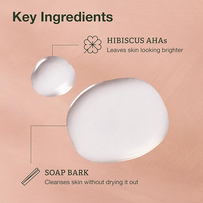 Botanics Glow Toner for Face - Enriched with Hibiscus AHA Exfoliant & Soap Bark - Non-Drying - Vegan and Cruelty-Free Face Toner for Women & Men (8.4 Fl Oz)