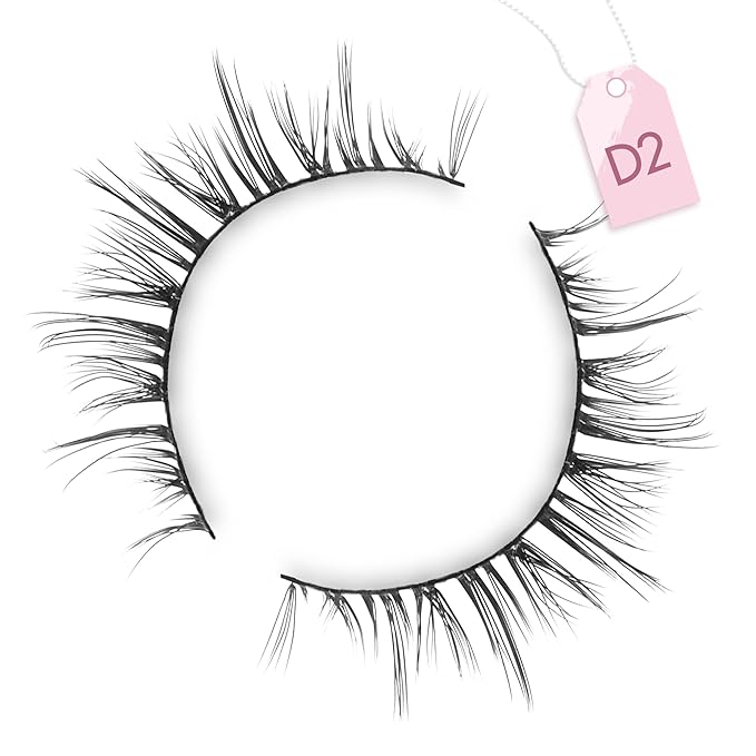 Onlyall Natural Lashes Short Eyelashes Wispy Lashes Natural Look Soft False Eyelashes False Eye Lashes Faux Mink Eyelashes 7 Pairs D2