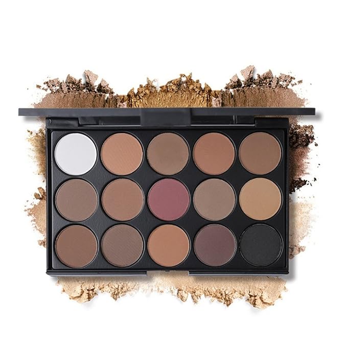 Pro 15 Colors Eyeshadow Makeup Palette Cosemetic Contouring Kit - Ideal for Professional and Daily Use