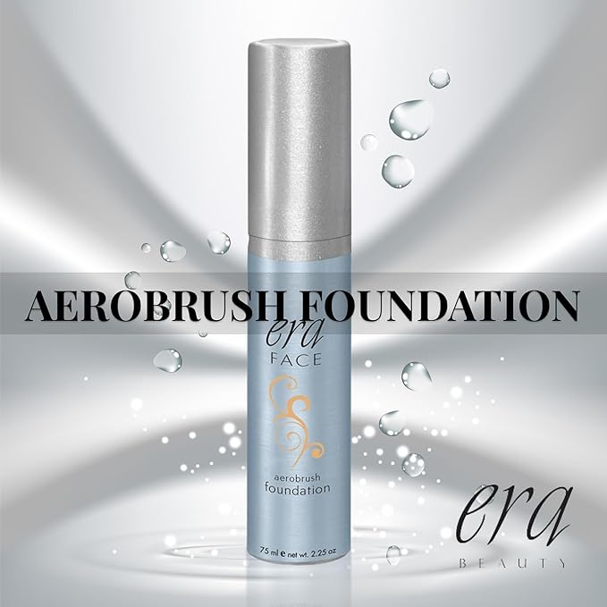 ERA Face spray makeup (R6 Ginger, 2.25 oz) - airbrush foundation, everyday, buildable, professional spray on cosmetics by Era Beauty