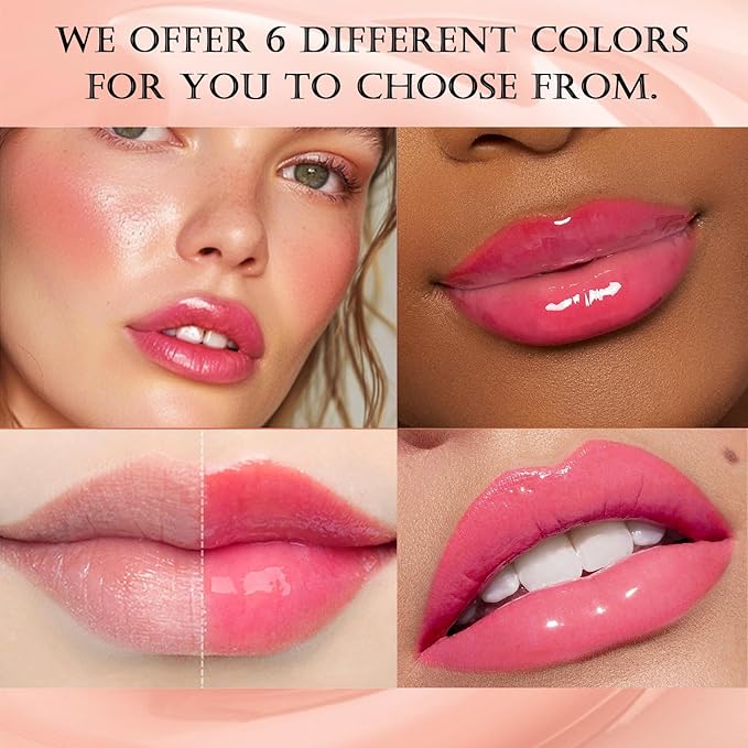 DAGEDA Tinted Lip Balm, Moisturizing Magic Color Changing Lipstick, Soothing Hydrating Lip Balm Tinted, Glossy Lip Plump Gloss Butter Balm, Lightweight, Non-Greasy, 02