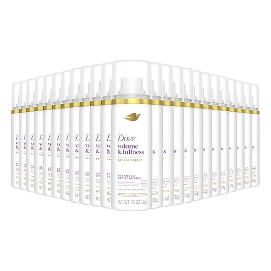 Dove Advanced Dry Shampoo Volume & Fullness Refresh & Revive Flat Hair Without Water for 2 Days of Freshness & Bounce 1.15 oz
