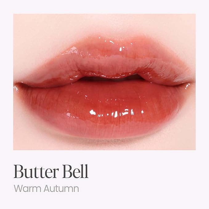 Espoir Couture Lip Tint Glaze #11 Butter Bell 0.14oz | Volumizing Lip Stain with Syrupy Shine | Long-Lasting & Vibrant Color for Radiant Lip Look | Moisturizing & Glossy Lip Tint | Korean Lip Makeup