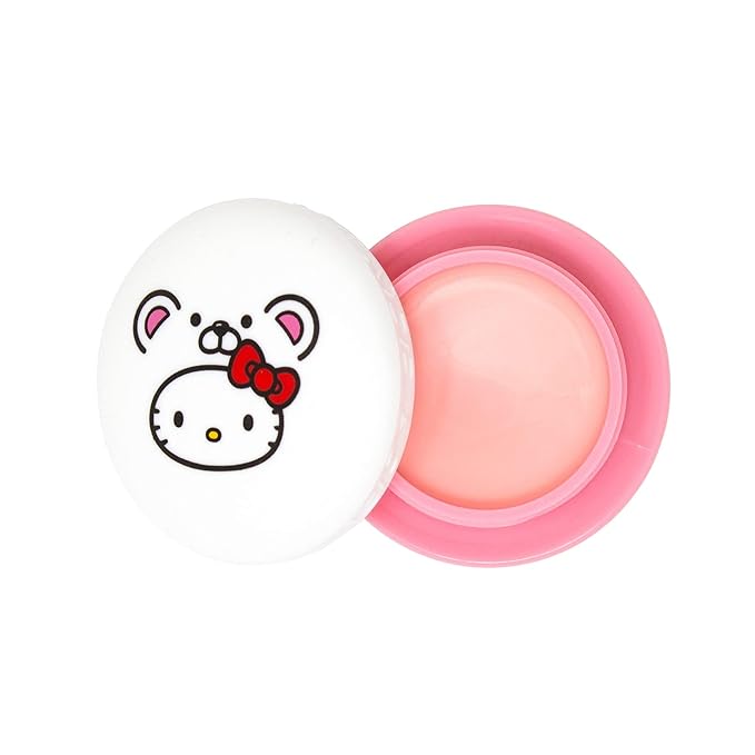 The Crème Shop x Sanrio Hello Kitty Macaron Lip Balm Korean Cute Scented Pocket Portable Soothing Cruelty-Free (Hello Kitty White Chocolate)