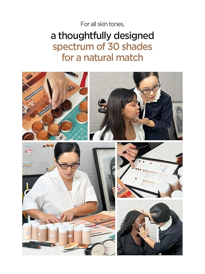 JUNG SAEM MOOL Essential Skin Nuder Cushion 34W Hazelnut 0.49 Fl Oz, No Refill, Natural Radiant Finish Cushion Foundation with Buildable Coverage, Lightweight Texture, Korean Foundation Makeup