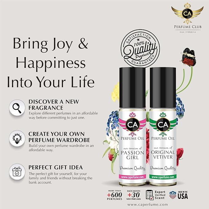 CA Perfume Club Impression of Virgin Island Water For Women & Men Replica Fragrance Body Oil Dupes Attar Roll-On 0.3 Fl Oz-X3