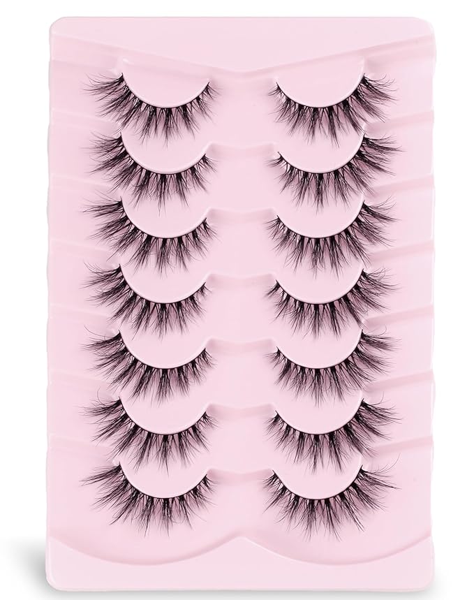 Cat Eye Lashes False Eyelashes Mink Lashes Wispy Eyelashes Natural Look Fake Eyelashes Mink Lashes Fluffy False Lashes UP8