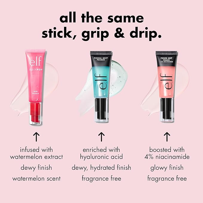 e.l.f. Jelly Pop Dew Primer, Limited Edition Translucent Face Primer For Moisturizing & Smoothing Skin & Gripping Makeup, Vegan & Cruelty-Free
