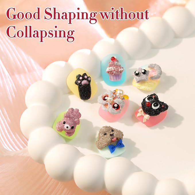 Double Rhythm 3D Nail Gel Solid Sculpting Gel for Nail Art Non-Sticky Hard Gel for Building Carving Molding Nail Extension Soak Off UV/LED Salon Home DIY 0.5 Oz (Gypsum Dark Gold)