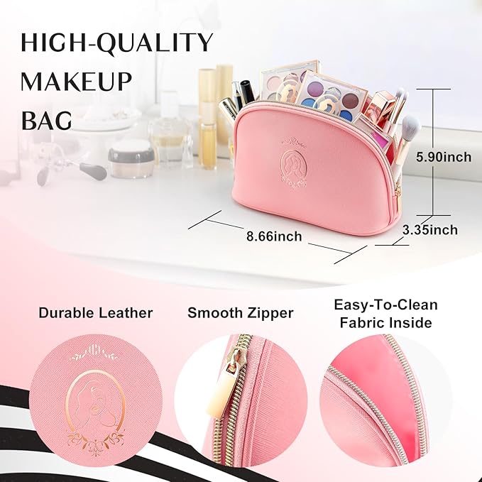 Color Nymph Beginner Makeup Set, Full Starter Cosmetics Set for Teenager Girls with Eyeshadow Palette Blush Lipstick Lip Pencil Eye Pencil Brush Mascara Portable Bag