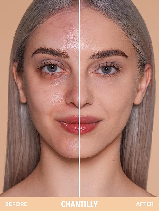 SHEGLAM SKin-Focus Full Coverage Powder Foundation Oil-Control Lightweight Face Pressed Powder Makeup-Chantilly