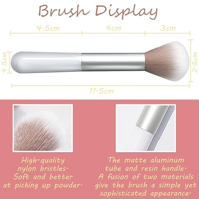 3 Color Matte Pink Blush Palette with Brush, Long Lasting Cheek Makeup, Smooth and Light Blush Powder for Face Beauty