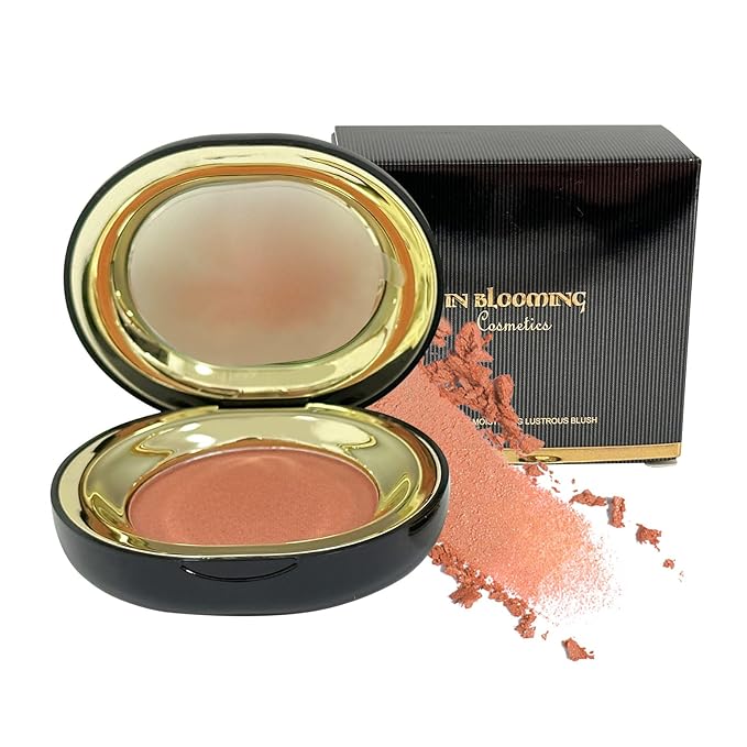 Face Blush for Cheeks Waterproof Smooth Creamy Formula, Matte Finish Buildable Lightweight Cream Blush Balm Create a Natural, Long Lasting Makeup Brightens Facial Radiance (Khaki)