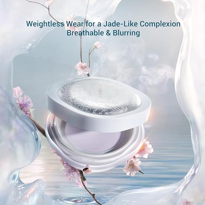 FLORASIS Breathable Loose Setting Powder, Flawless Jade Lightweight Long-Lasting Makeup Powder for Face (09 Ocher)