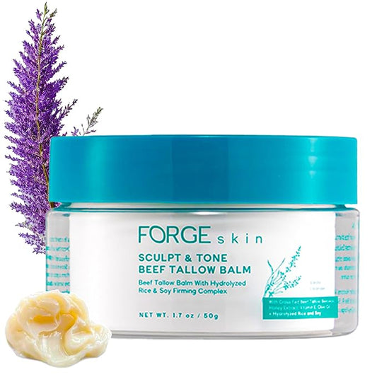 Original Sculpt & Tone Balm Beef Tallow for Skin Women |Grass Fed Beef Tallow and Honey Balm for Face | Under Eye Firming Cream Tightening Lifting Sagging Skin Beef Tallow Moisturizer