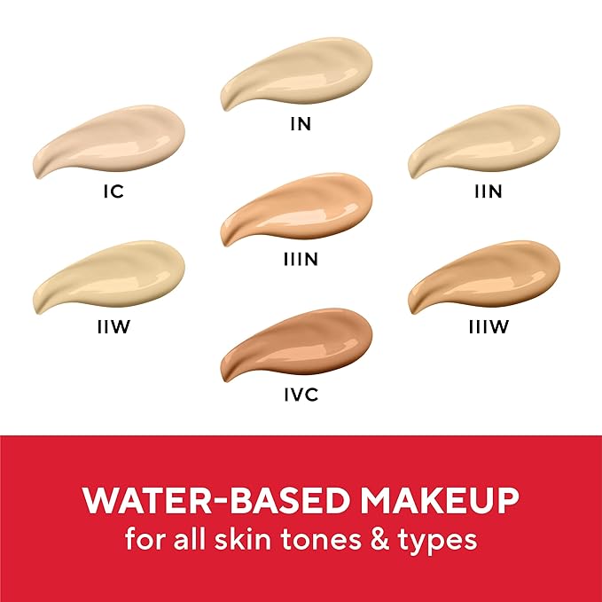 Mirabella Skin Tint Creme Liquid Foundation Makeup, Oil-Free Mineral Foundation for Medium Coverage - w/Hyaluronic Acid, Squalane, & Allantoin for All Skin Types - IIIN Neutral